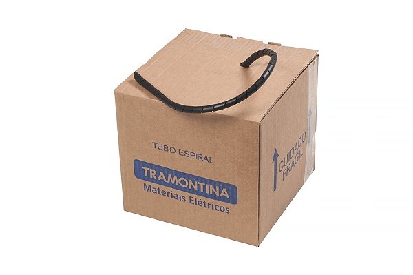 Tubo Espiral 1 50M Cor Preto Elétrica Tramontina 57499083
