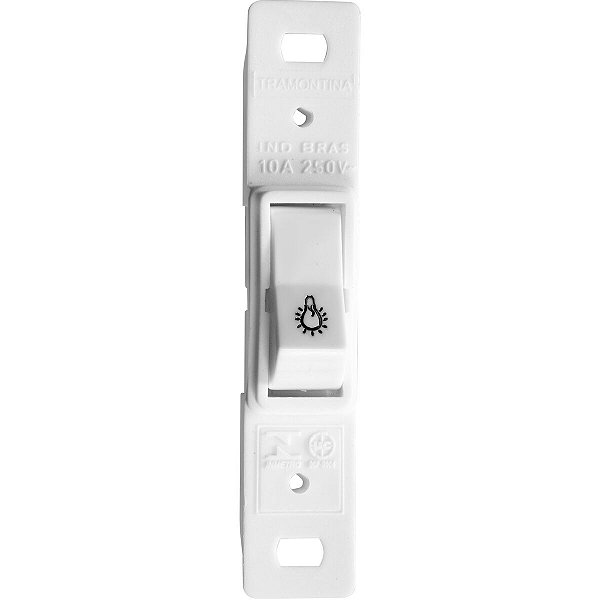 Monobloco Pulsador Minuteria 10A Branco Tramontin 57114026