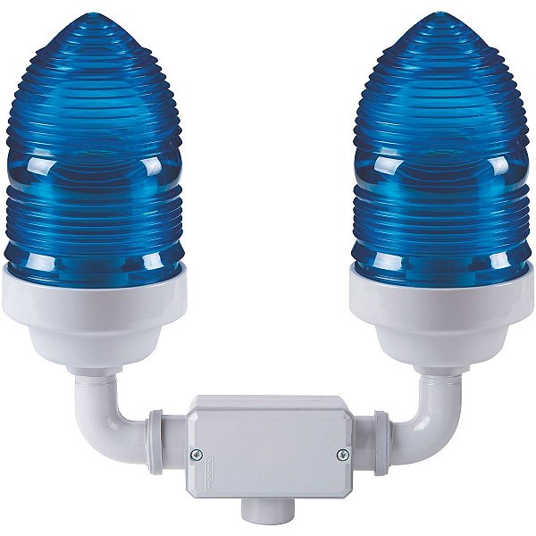 Sinalizador Duplo Topo Prédio Azul 60W Tramontina 56154014