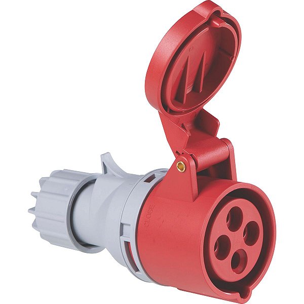 Tomada De Acoplar 3P+T 16A 380-415V 6H Tramontina 56255133