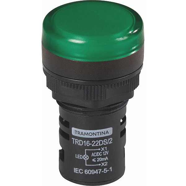 Sinalizador Tramontina Trd16-22Ds/2 12 V Verde 58015464