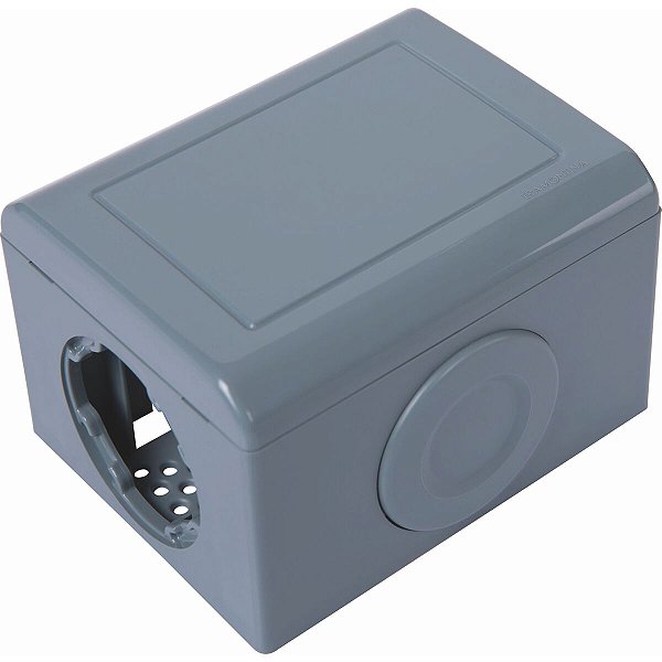 Caixa Lizflex Multiuso +Tampa Cega Cinza Tramontina 57304053