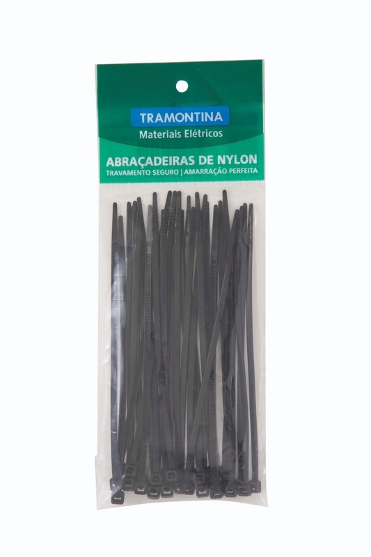 Abraçadeira De Nylon 140X3,4 Mm Tramontina Preta 57530165