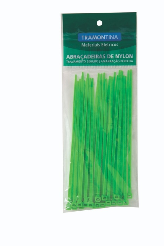 Abraçadeira Nylon 190 Mm X 3,4 Mm Verde Tramontina 57533120