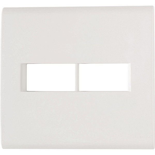 Placa 2 Postos 4X4 Tramontina Liz Branca 57106023