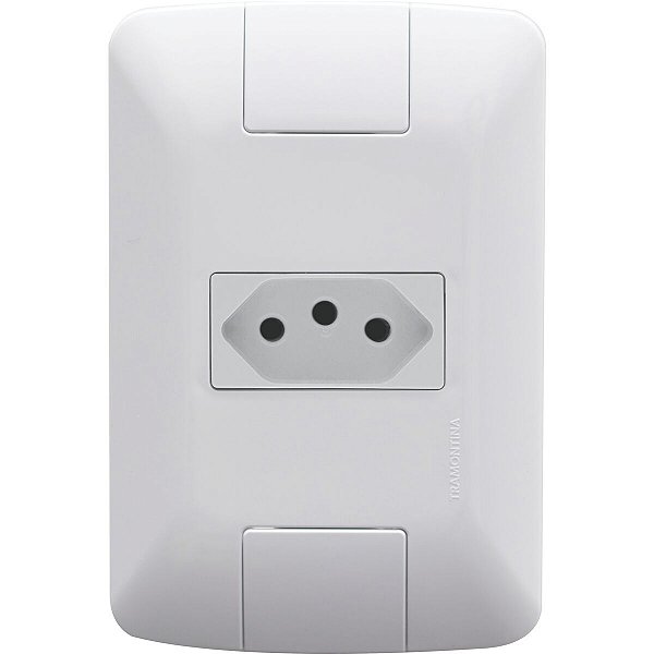 Cj Tomada 2P+T 10A Aria Branco Tramontina 57241010