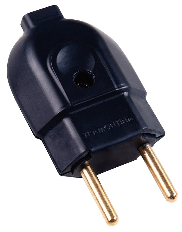 Plugue Macho 2P 250 V 20 A Tramontina Preto 57403104