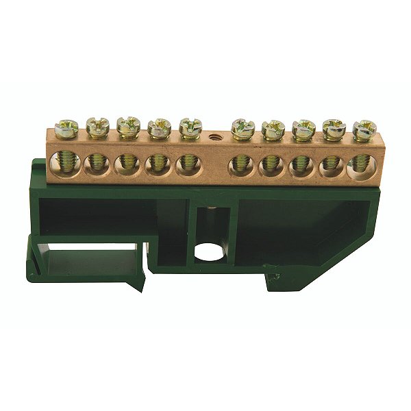 Barramento Terra Suporte Verde Din/Iec Tramontina 56300120