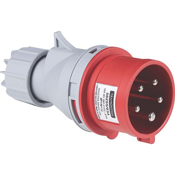Plugue Movel 3P+N+T 16A 380-415V 6H Tramontina 56255034