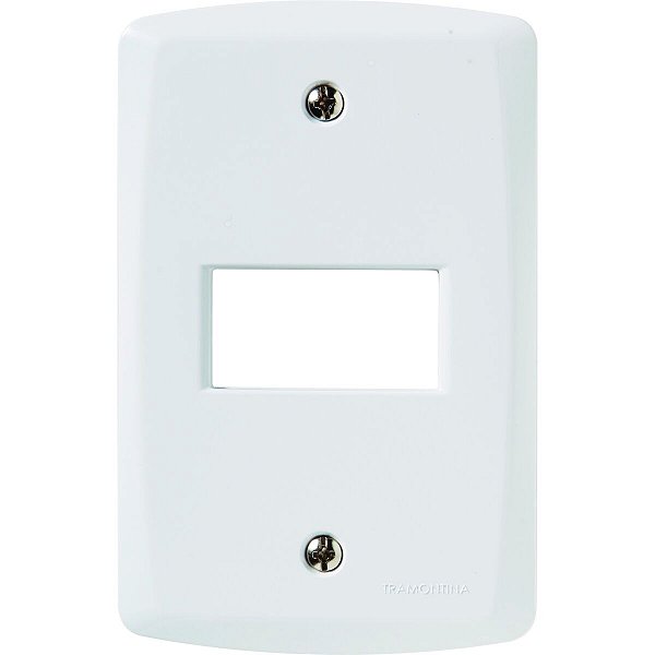 Placa Horizontal 1 Posto 4X2 Lux² Branca Tramontin 57105004