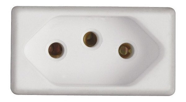Módulo Tomada 2P+T 10 A 250 V Branco Liz Tramontina 57115030