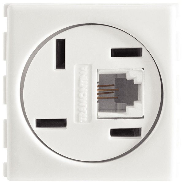 Módulo Tomada Telefone 4 Pinos Rj 11 Americano Izy 57115050