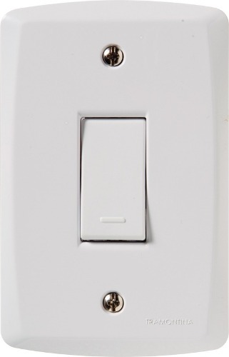 Conjunto Interruptor Simples 10A Lux2 Tramontina 57145201