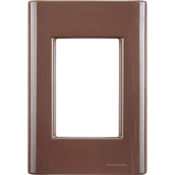 Placa 3 Postos 4X2 Giz Café Tramontina 57200056