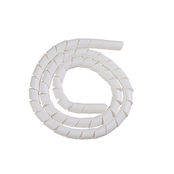 Tubo Espiral Branco Organizador De Fios 1 Metro 1/2 57499041