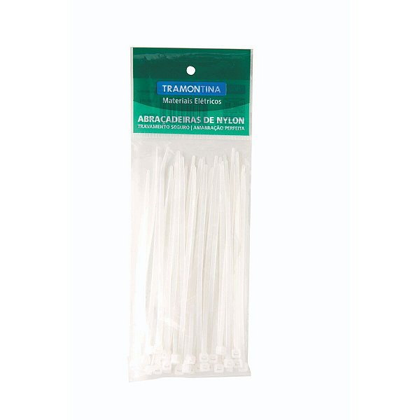 Abraçadeira De Nylon 95X2,4 Mm Branca Tramontina 57530109