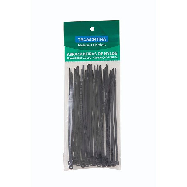 Abraçadeira De Nylon 95X2,4 Mm Preta Tramontina 57530159