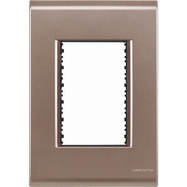 Placa 3 Postos 4X2 Liz Ouro Velho Lizcor Tramontina 57106047