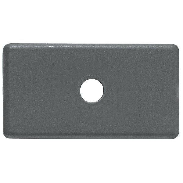 Módulo Tampo 1 Furo 5,5 Mm Izyflat Grafite Tramont 57117094