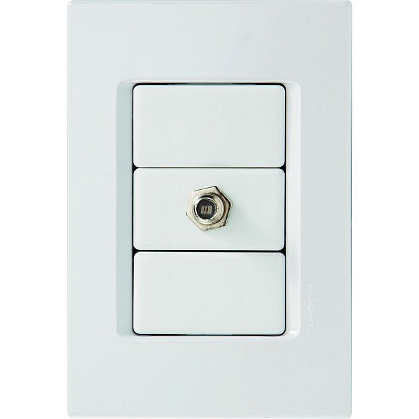 Conjunto 4X2 Tomada Tv/Sat Coaxial Izyflat 57165017