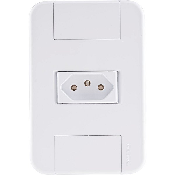 Conjunto 4X2 Tomada 2P+T 10Atablet Branco 57240010