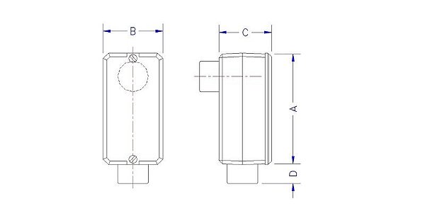 Condulete Fixo 3/4 Tipo Lb S/Tampa S/Rosca C/Pint 56103012
