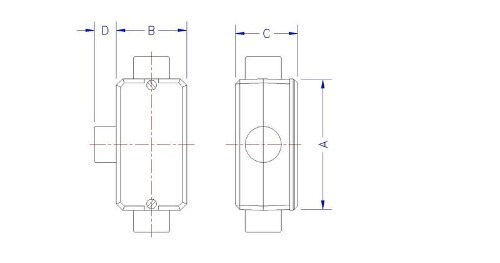 Condulete Fixo 3/4 Tipo T S/Tampa Rosca Bsp C/Pint 56106002