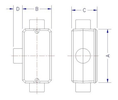 Condulete Fixo 3/4 Tipo T S/Tampa Rosca Bsp S/Pint 56106302