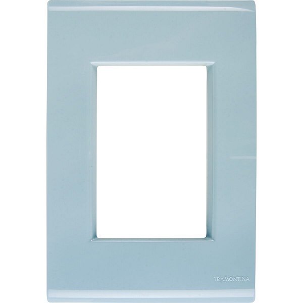 Placa 3 Posto 4X2 Azul Jeans Lizcor Tramontina 57106046