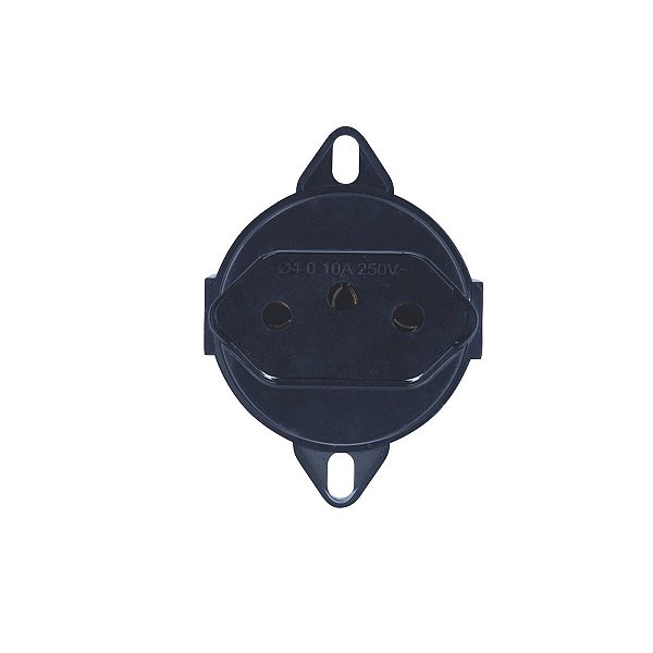 Tomada 2P+T 10 A 250 V Preta Tramontina 57111086