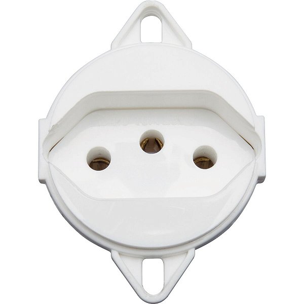 Tomada 2P+T Para Tampa De Piso 10 A 250 V Branca 57111095