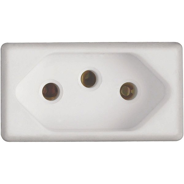 Módulo Para Tomada 2P+T Izyflat 10 A 250 V Branco 57116031