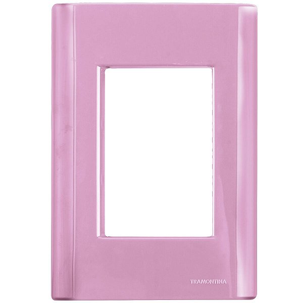 Placa 3 Postos 4X2 Cor Rosa Giz Tramontina 57200059