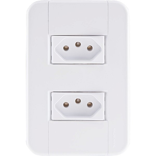 Conjunto 4X2 Com 2 Tomadas 10 A Tablet Branco 57240065