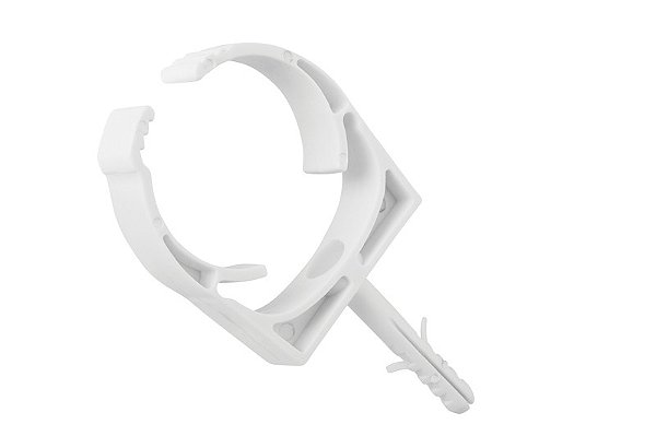 Abraçadeira Com Bucha 1" Cor Branca Tramontina 57257009