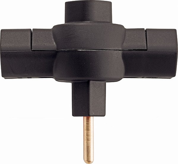 Plugue T 2P 10A 250V~ Cor Preto Tramontina 57400172