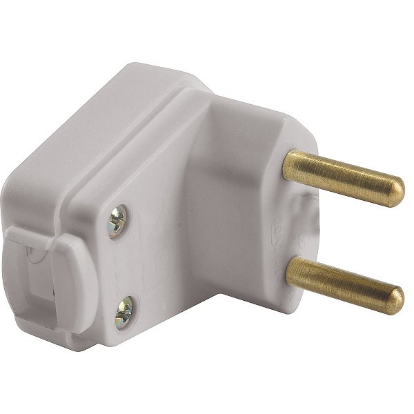 Plugue Angular 2P 10A Cinza Triangular Tramontina 57401007