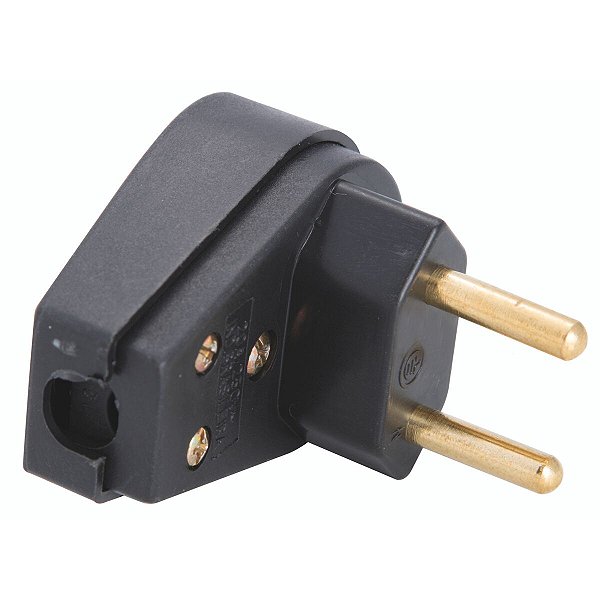 Plugue Angular 2P 20 A Preto Priscus Tramontina 57403009
