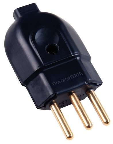 Plugue Macho 2P+T 250 V 20 A Preto Tramontina 57403107