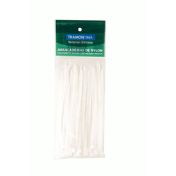 Abraçadeira De Nylon 108X2,5X1 Mm Branca Tramontina 57530009
