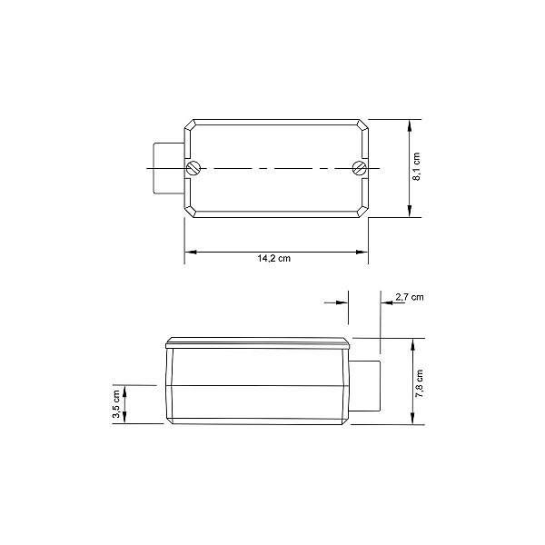 Condulete Fixo E 1.1/2 C/ Tampa C/Rosca Npt C/ Pint 56102085