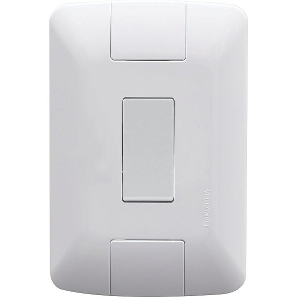 Conjunto 4x2 Interruptor Simples Aria Branco 57241001