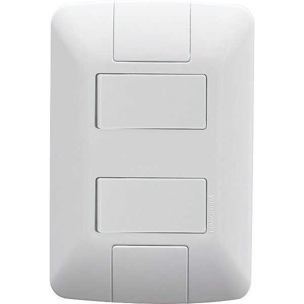 Conjunto 4X2 Interruptor Paralelos Aria Branco 57241041