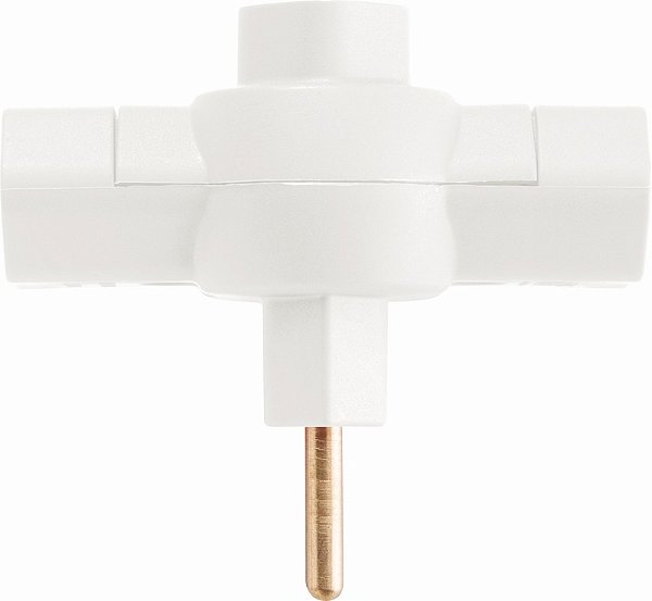 Plugue T 2P 10A 250V~ Cor Branco Tramontina 57400171