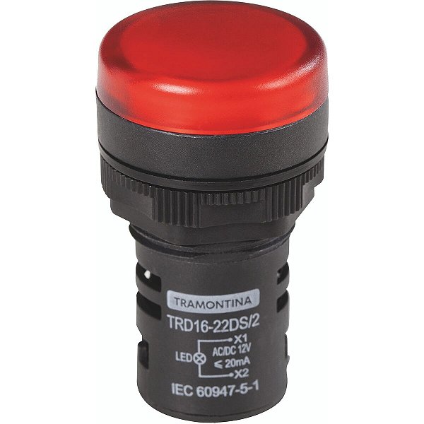 Sinalizador Trd 16-22Ds/2 12V Verm Tramontina 58015461