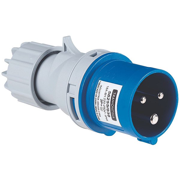 Plugue Móvel Industrial 2P+T 16 A 220-250 Vca 6 H 56255030