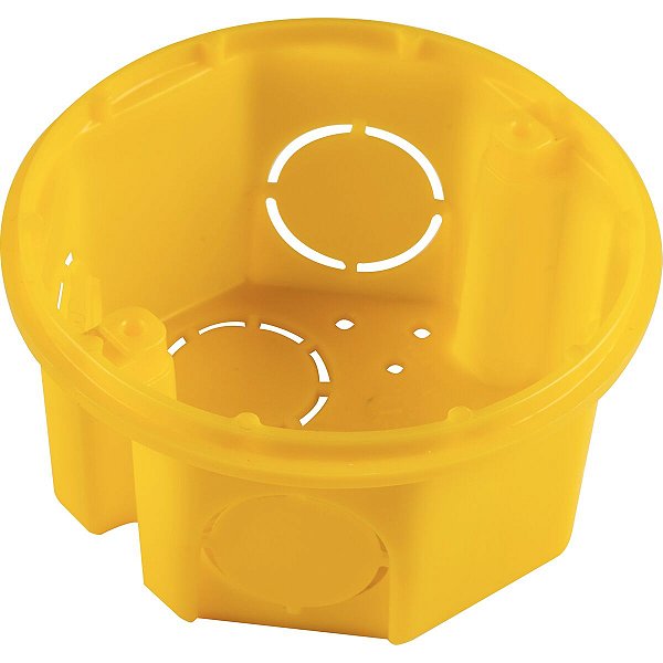 Caixa Embutir 3X3 Octo Amarela Empilhavel Tramontin 57500043