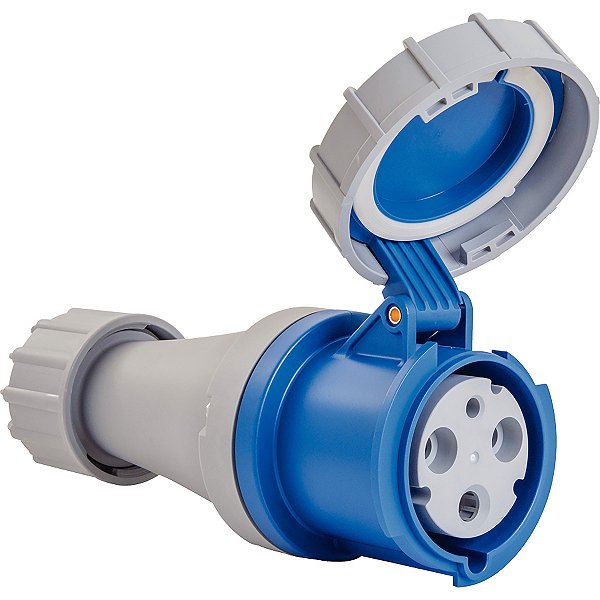 Tomada De Acoplar 2P+T 63A 220-250V 6H Tramontina 56255140