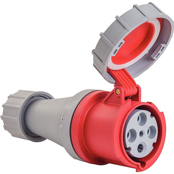 Tomada De Acoplar 3P+T 63A 380-415V 6H Tramontina 56255143