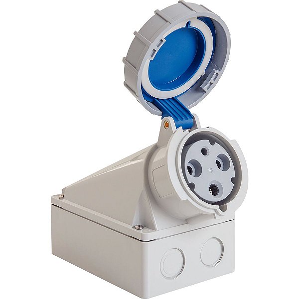 Tomada Sobrepor 2P+T 63A 220-250V 06H Tramontina 56255340
